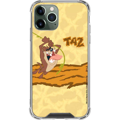 Looney Tunes Tasmanian Devil Rope Swing iPhone 12 Pro Max Clear Case