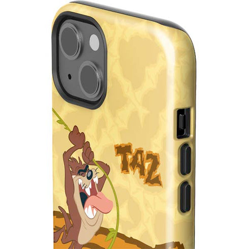 Looney Tunes Tasmanian Devil Rope Swing iPhone 14 Plus Impact Case
