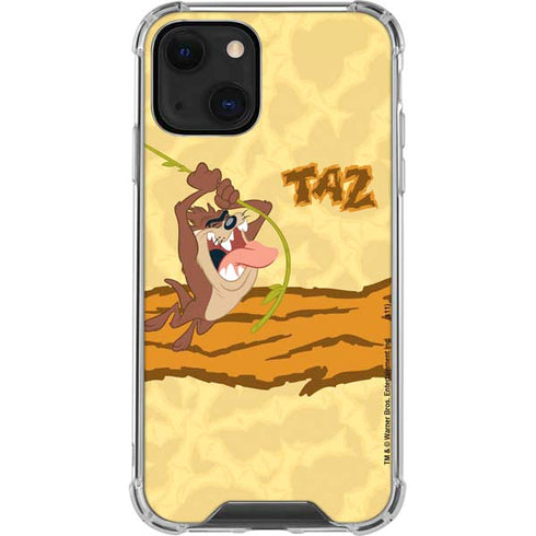 Looney Tunes Tasmanian Devil Rope Swing iPhone 14 Plus Clear Case