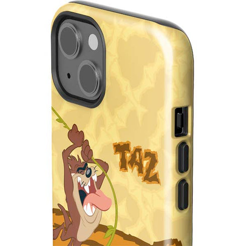 Looney Tunes Tasmanian Devil Rope Swing iPhone 15 Impact Case