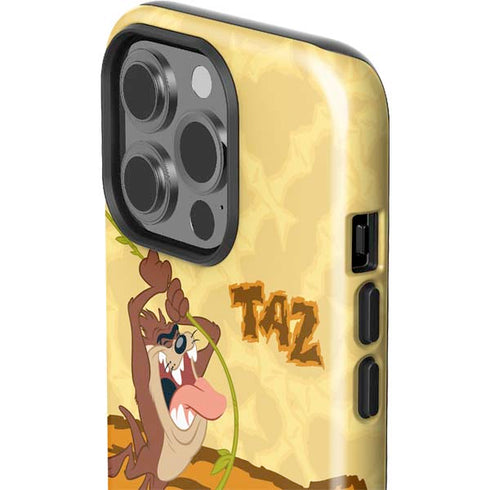 Looney Tunes Tasmanian Devil Rope Swing iPhone 14 Pro Impact Case