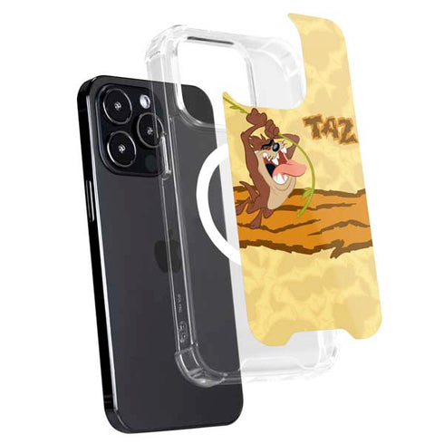 Looney Tunes Tasmanian Devil Rope Swing iPhone 15 Pro MagSafe Case