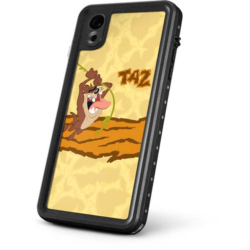 Looney Tunes Tasmanian Devil Rope Swing iPhone XR Waterproof Case