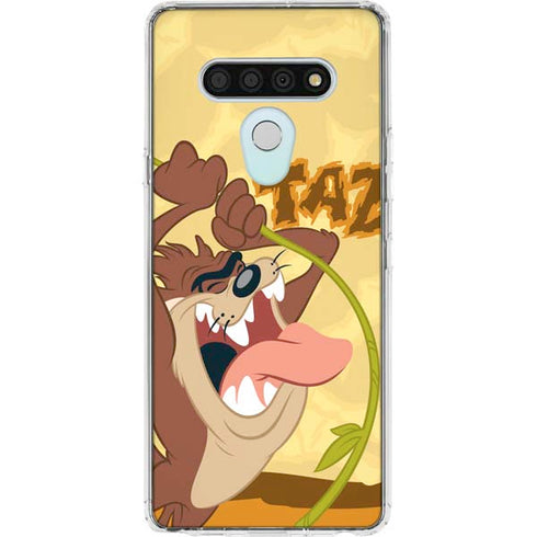 Looney Tunes Tasmanian Devil Rope Swing LG Stylo 6 Clear Case