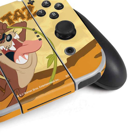 Looney Tunes Tasmanian Devil Rope Swing Nintendo Switch OLED (2021) Skin
