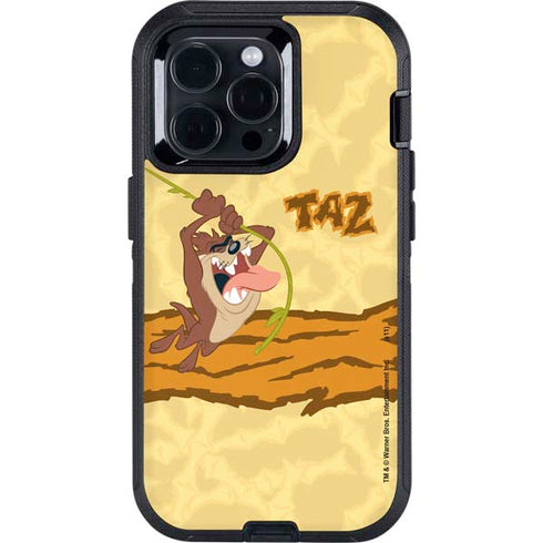 Looney Tunes Tasmanian Devil Rope Swing Otterbox Defender iPhone Skin