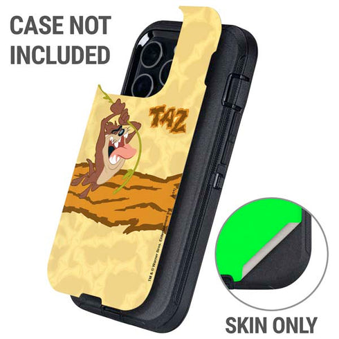 Looney Tunes Tasmanian Devil Rope Swing Otterbox Defender iPhone Skin
