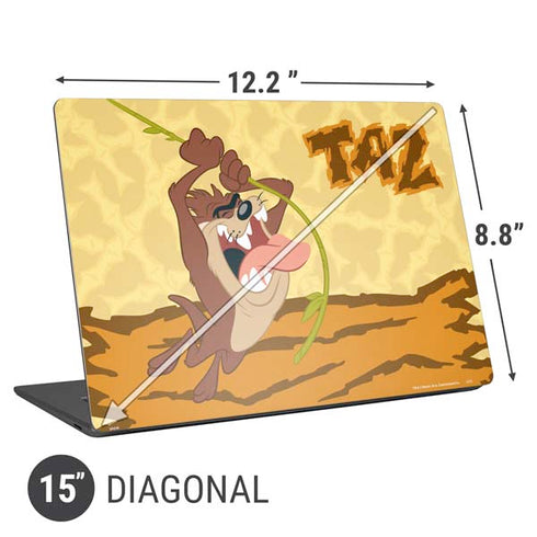 Looney Tunes Tasmanian Devil Rope Swing Universal Laptop 15in (12.2 x 8.8in) Skin
