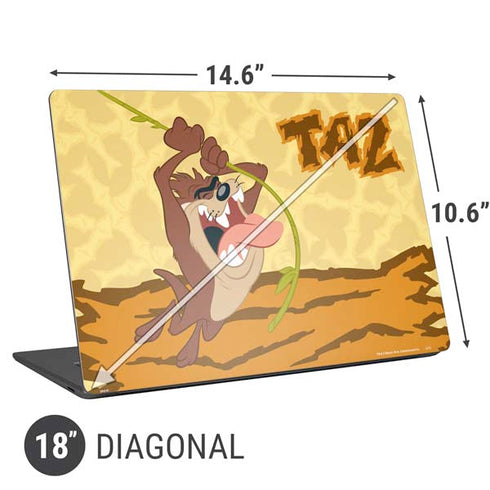 Looney Tunes Tasmanian Devil Rope Swing Universal Laptop 18in (14.6 x 10.6in) Skin