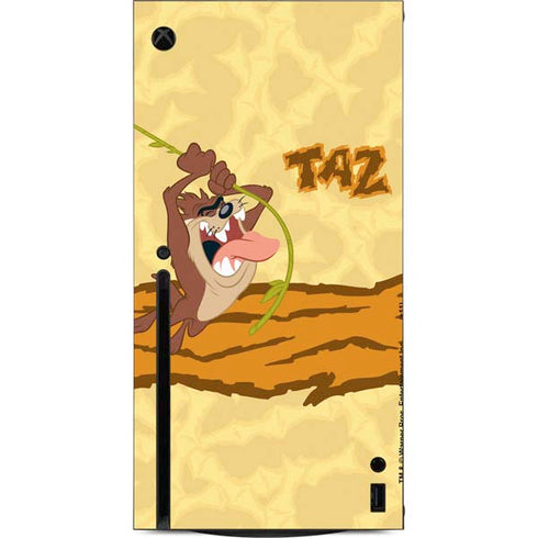 Looney Tunes Tasmanian Devil Rope Swing Xbox Series X Console Skin