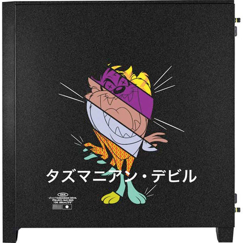 Looney Tunes Tasmanian Devil Sliced Juxtapose Corsair 4000D Tempered Glass Mid-Tower ATX Case Skin