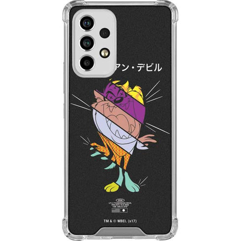 Looney Tunes Tasmanian Devil Sliced Juxtapose Galaxy A53 5G Clear Case