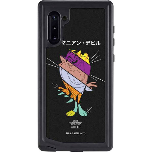 Looney Tunes Tasmanian Devil Sliced Juxtapose Galaxy Note 10 Waterproof Case