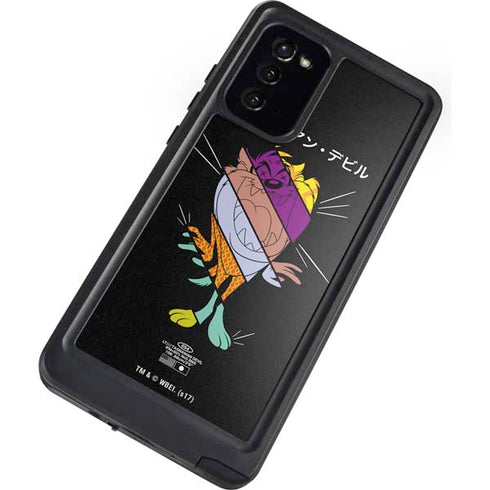 Looney Tunes Tasmanian Devil Sliced Juxtapose Galaxy Note20 5G Waterproof Case