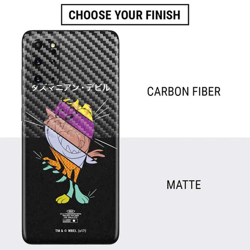 Looney Tunes Tasmanian Devil Sliced Juxtapose Galaxy S20 Plus Skin