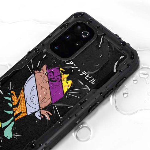 Looney Tunes Tasmanian Devil Sliced Juxtapose Galaxy S20 Plus Waterproof Case
