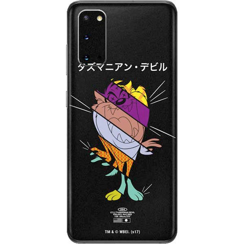 Looney Tunes Tasmanian Devil Sliced Juxtapose Galaxy S20 Skin