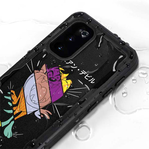 Looney Tunes Tasmanian Devil Sliced Juxtapose Galaxy S20 Waterproof Case
