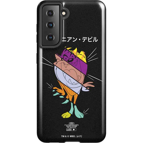 Looney Tunes Tasmanian Devil Sliced Juxtapose Galaxy S21 5G Pro Case