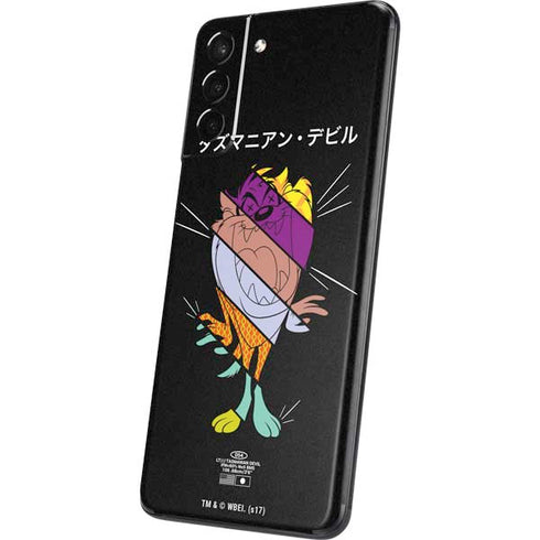 Looney Tunes Tasmanian Devil Sliced Juxtapose Galaxy S21 5G Skin