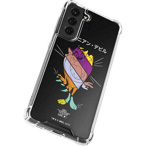 Looney Tunes Tasmanian Devil Sliced Juxtapose Galaxy S21 FE Clear Case