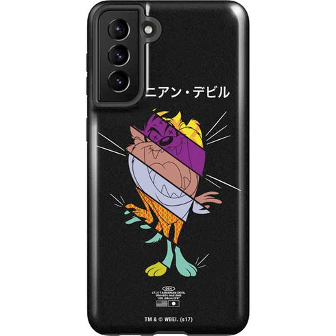 Looney Tunes Tasmanian Devil Sliced Juxtapose Galaxy S21 FE Pro Case