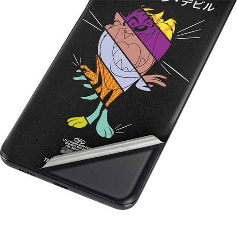Looney Tunes Tasmanian Devil Sliced Juxtapose Galaxy S21 Plus 5G Skin