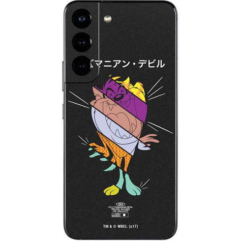 Looney Tunes Tasmanian Devil Sliced Juxtapose Galaxy S22 Skin