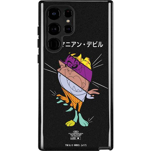 Looney Tunes Tasmanian Devil Sliced Juxtapose Galaxy S22 Ultra Pro Case