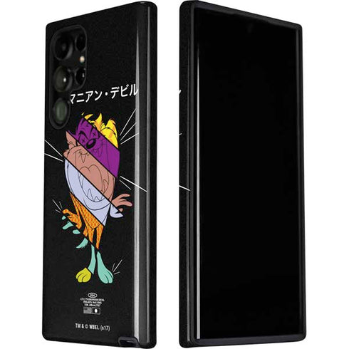 Looney Tunes Tasmanian Devil Sliced Juxtapose Galaxy S22 Ultra Pro Case