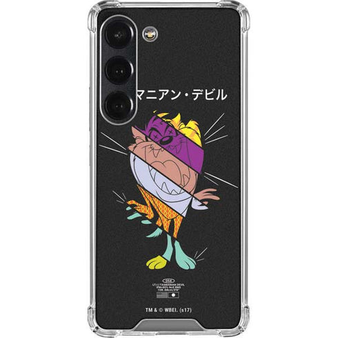 Looney Tunes Tasmanian Devil Sliced Juxtapose Galaxy S23 Clear Case