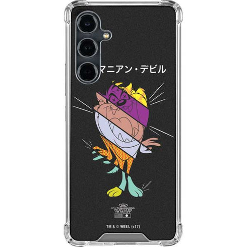 Looney Tunes Tasmanian Devil Sliced Juxtapose Galaxy S23 FE Clear Case