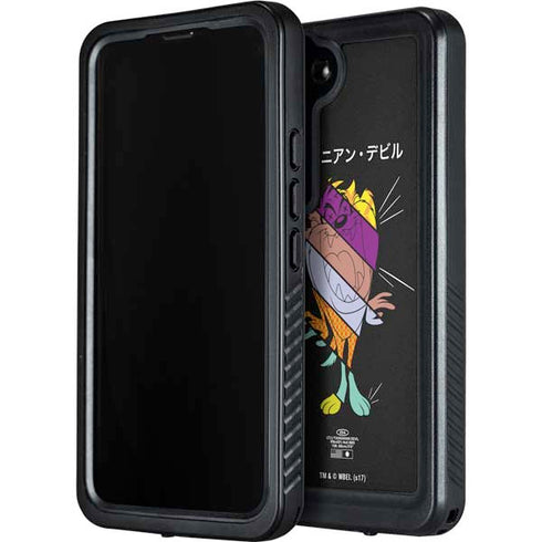 Looney Tunes Tasmanian Devil Sliced Juxtapose Galaxy S23 Plus Waterproof Case