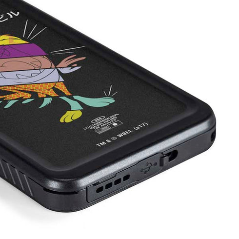Looney Tunes Tasmanian Devil Sliced Juxtapose Galaxy S23 Plus Waterproof Case