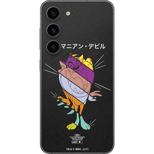 Looney Tunes Tasmanian Devil Sliced Juxtapose Galaxy S23 Skin