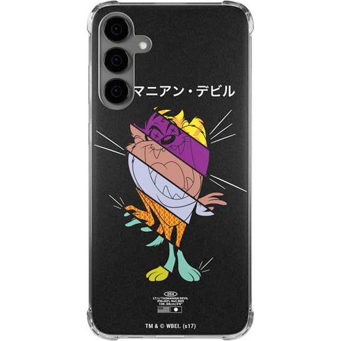 Looney Tunes Tasmanian Devil Sliced Juxtapose Galaxy S24 Plus Clear Case