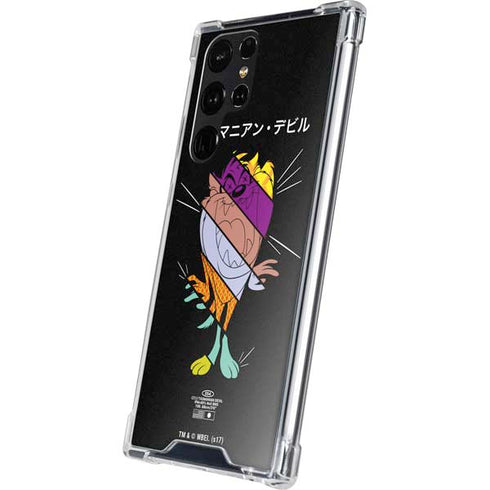 Looney Tunes Tasmanian Devil Sliced Juxtapose Galaxy S24 Ultra Clear Case