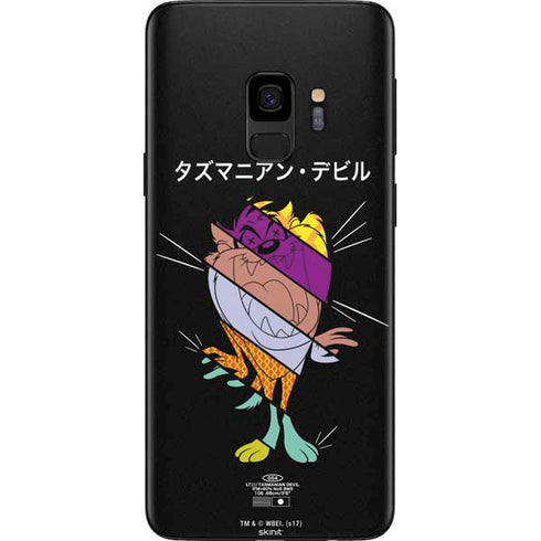 Looney Tunes Tasmanian Devil Sliced Juxtapose Galaxy S9 Skin