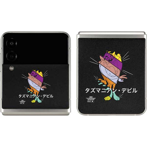 Looney Tunes Tasmanian Devil Sliced Juxtapose Galaxy Z Flip3 5G Skin