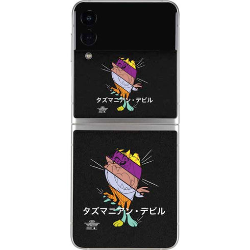 Looney Tunes Tasmanian Devil Sliced Juxtapose Galaxy Z Flip3 5G Skin