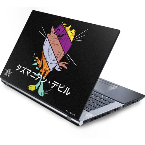 Looney Tunes Tasmanian Devil Sliced Juxtapose Generic Laptop Skin