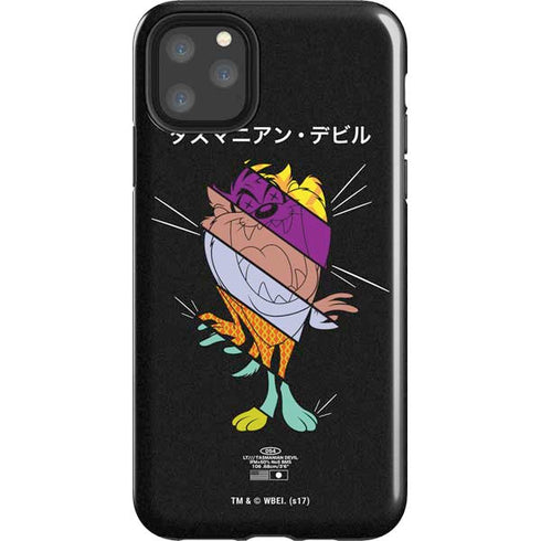 Looney Tunes Tasmanian Devil Sliced Juxtapose iPhone 11 Pro Max Impact Case