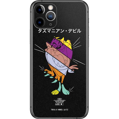 Looney Tunes Tasmanian Devil Sliced Juxtapose iPhone 11 Pro Skin