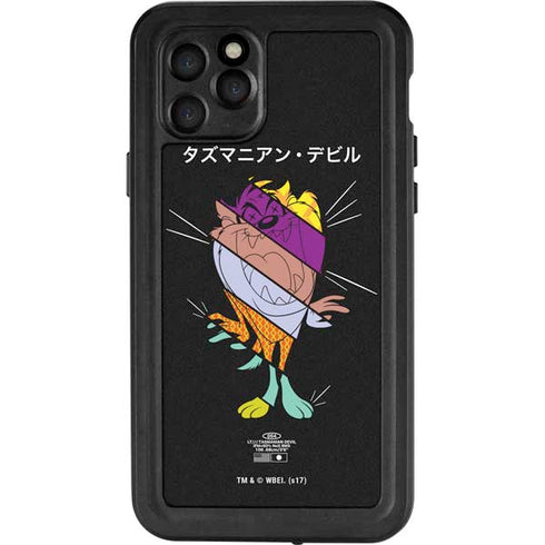 Looney Tunes Tasmanian Devil Sliced Juxtapose iPhone 11 Pro Waterproof Case