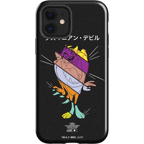 Looney Tunes Tasmanian Devil Sliced Juxtapose iPhone 12 Impact Case
