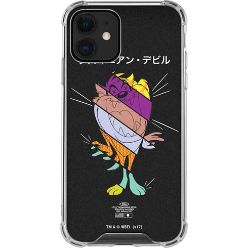 Looney Tunes Tasmanian Devil Sliced Juxtapose iPhone 12 Mini Clear Case