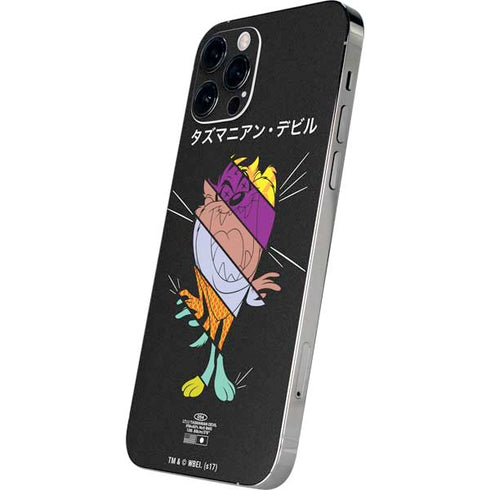 Looney Tunes Tasmanian Devil Sliced Juxtapose iPhone 12 Pro Max Skin