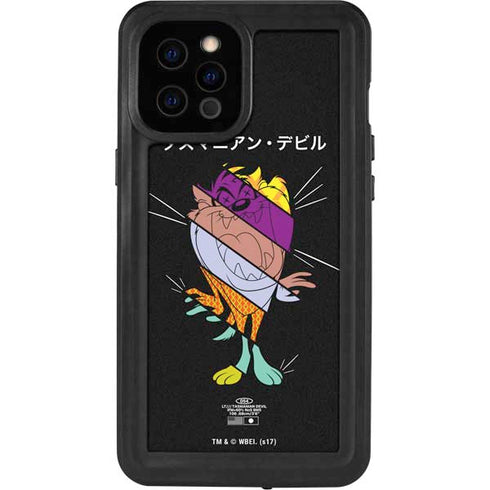 Looney Tunes Tasmanian Devil Sliced Juxtapose iPhone 12 Pro Max Waterproof Case
