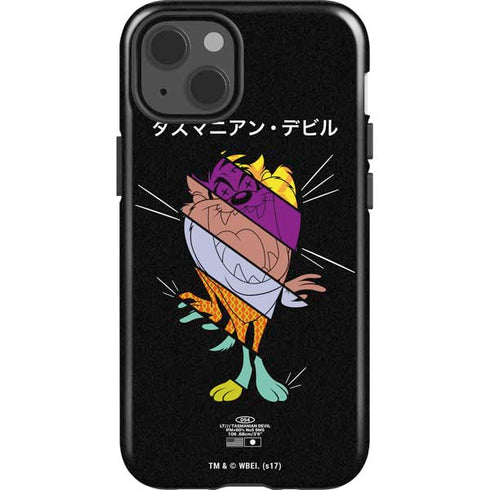 Looney Tunes Tasmanian Devil Sliced Juxtapose iPhone 13 Impact Case