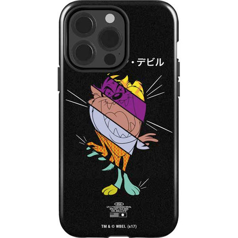 Looney Tunes Tasmanian Devil Sliced Juxtapose iPhone 13 Pro Impact Case